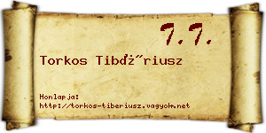 Torkos Tibériusz névjegykártya